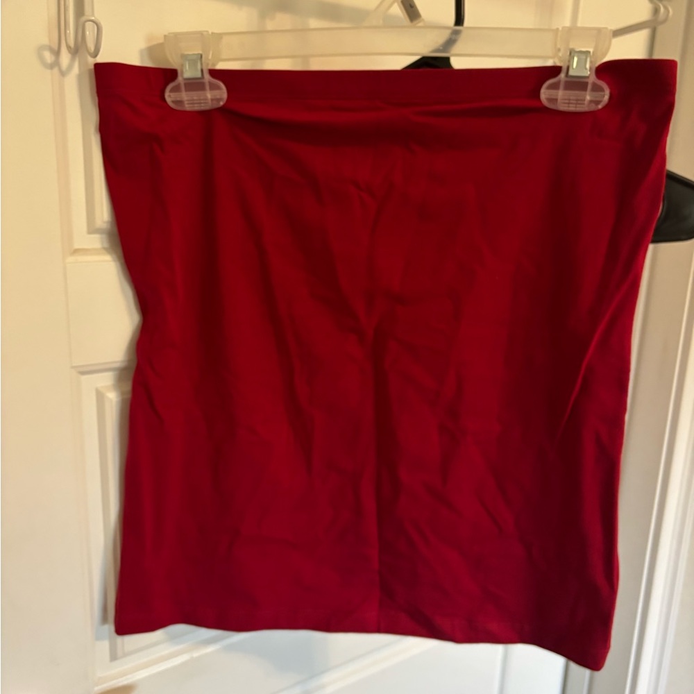 Elegant Dark Red Tube Top